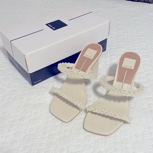 Dolce Vita Noel Vanilla Pearl Block Heels